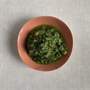 Wild garlic and walnut sauce