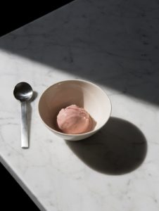 Nectarine sorbet