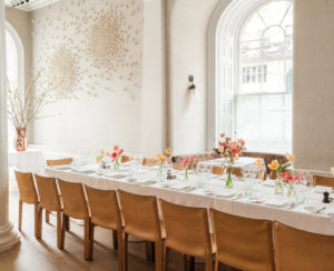 Spring main dining room wedding table